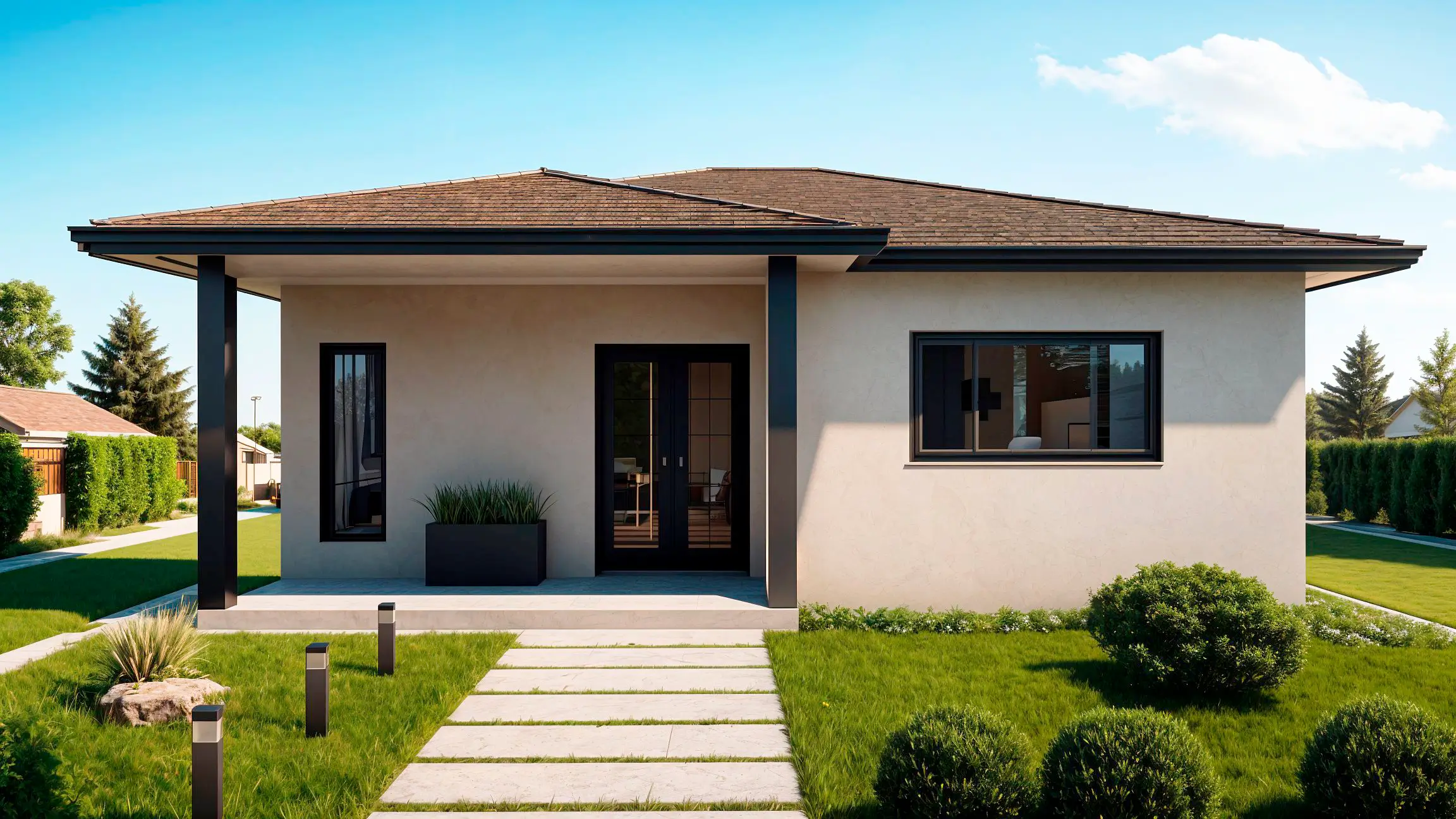 412 Ridge Pl — exterior, mail accumulating